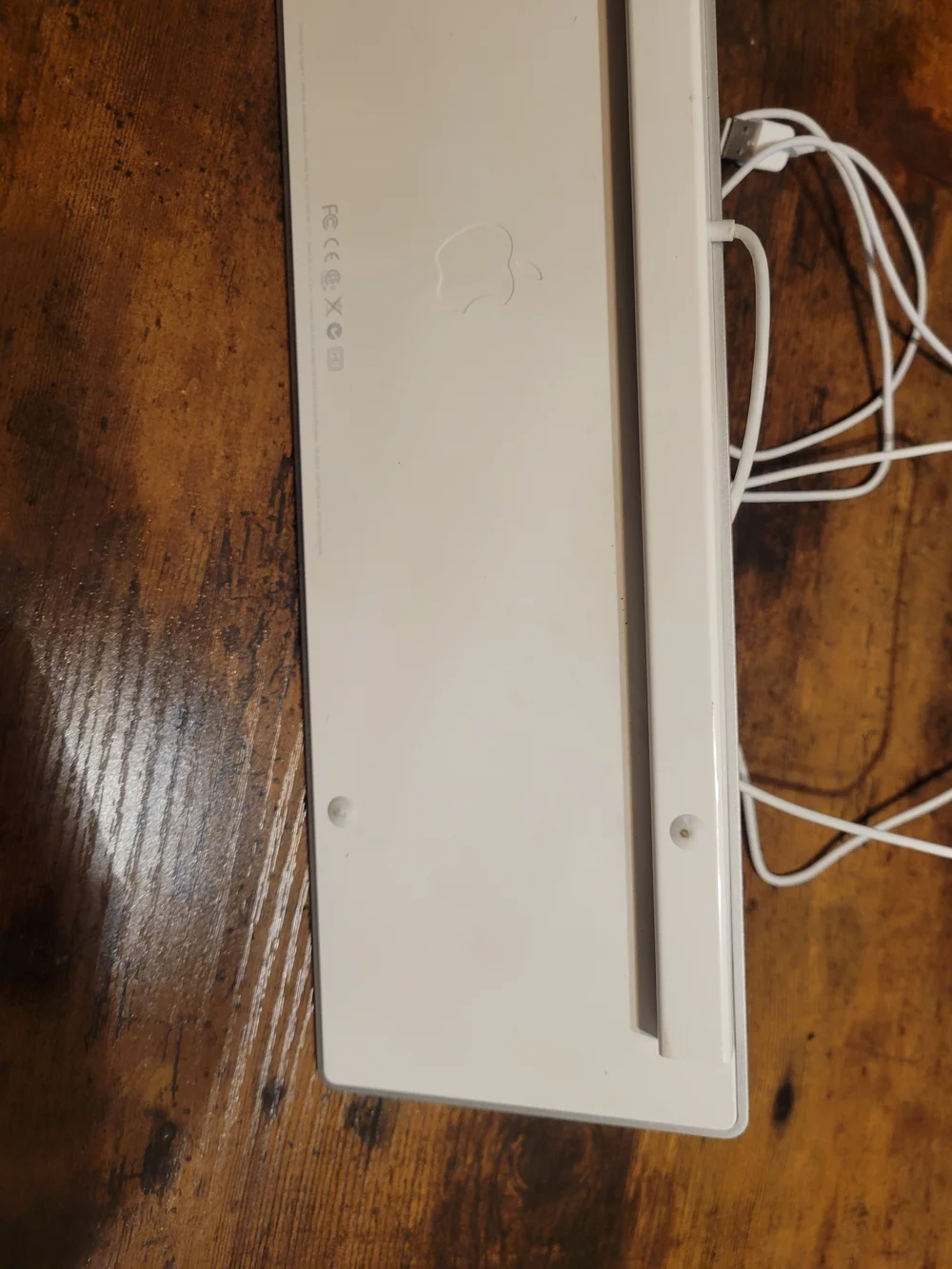 Apple White Wired Slim Desktop Keyboard